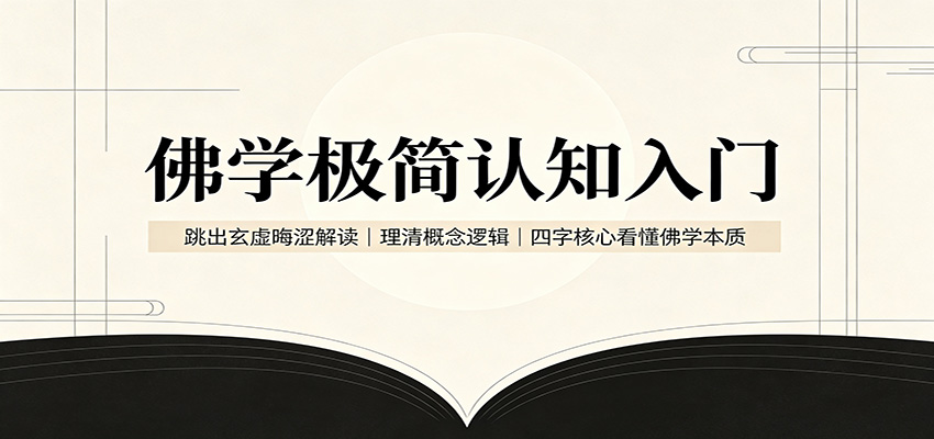 佛学极简认知入门：跳出玄虚晦涩解读，理清概念逻辑，四字核心看懂佛学本质-轻创星球网