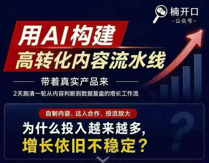 小红书AI内容生产2026年线下课完整现场还原版，用AI构建高转化内容流水线-轻创星球网