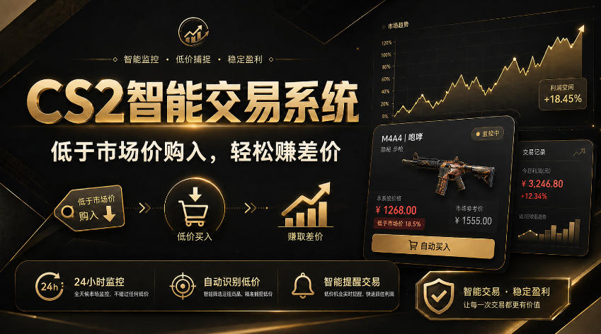 CS2智能交易系统，轻松賺差价|自动运行，无需自己挂G|数据支持任何形式验证【揭秘】-轻创星球网