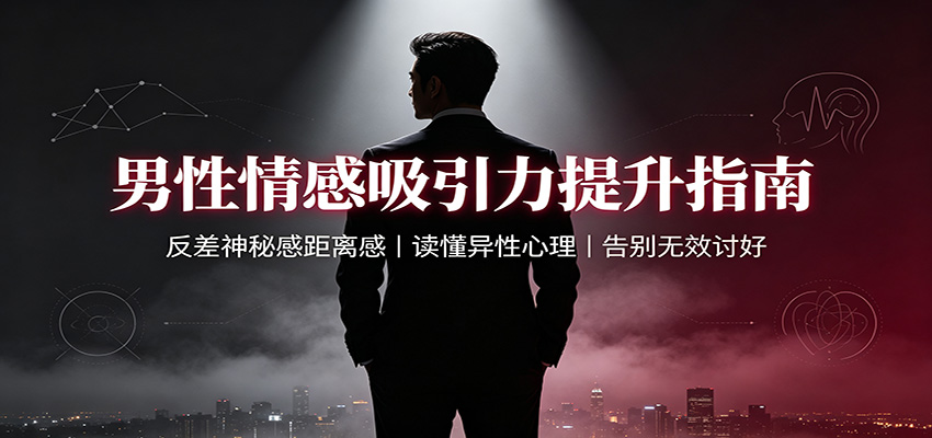 男性情感吸引力提升指南：反差神秘感距离感，读懂异性心理，告别无效讨好-轻创星球网