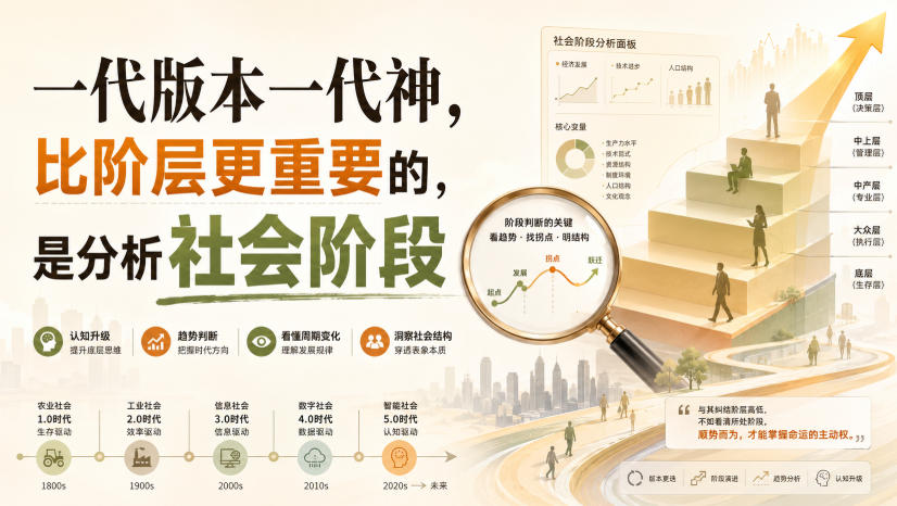 付费文章：一代版本一代神，比阶层更重要的，是分析社会阶段-轻创星球网