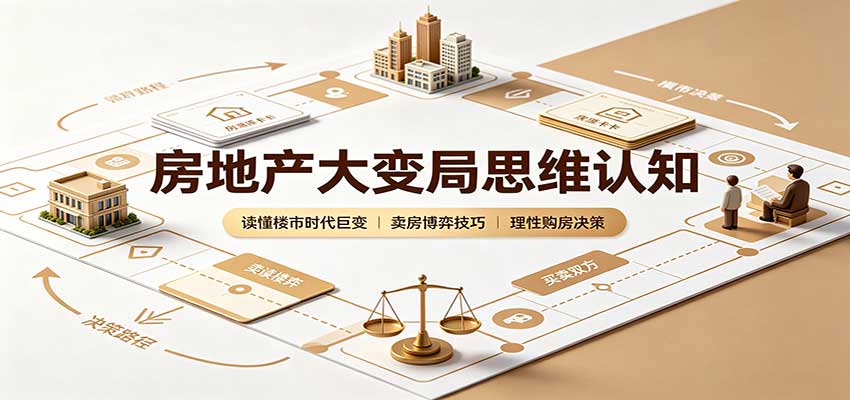 房地产大变局思维认知：读懂楼市时代巨变，卖房博弈技巧，理性购房决策-轻创星球网