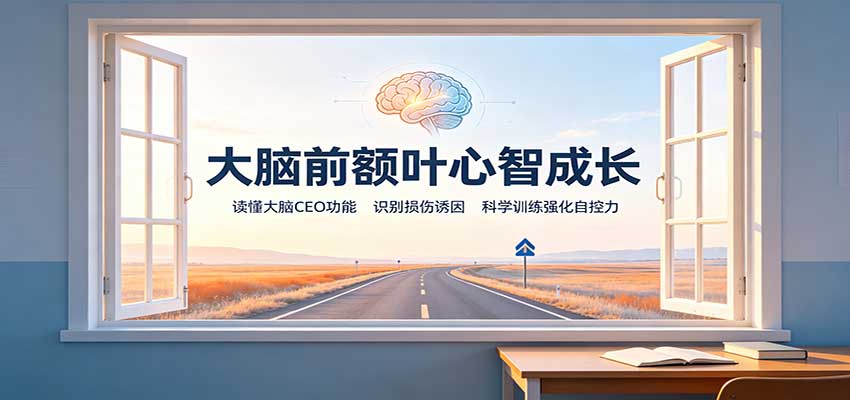 大脑前额叶心智成长：读懂大脑CEO功能，识别损伤诱因，科学训练强化自控力-轻创星球网