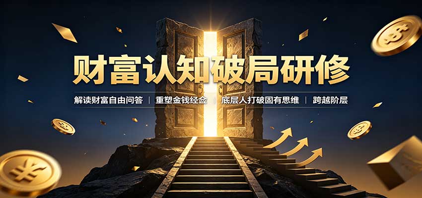 财富认知破局研修：解读”孙割”，重塑金钱观念，底层人打破固有思维跨越阶层-轻创星球网