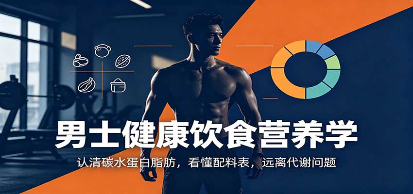男士健康饮食营养学：认清碳水蛋白脂肪，看懂配料表，远离代谢问题-轻创星球网