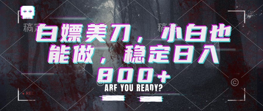 白嫖美刀，小白也能做，稳定日入800+-轻创星球网