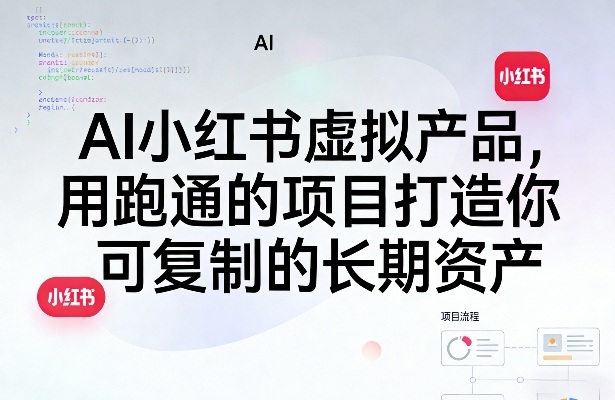 AI小红书虚拟产品，用跑通的项目打造你可复制的长期资产(更新0902)-轻创星球网