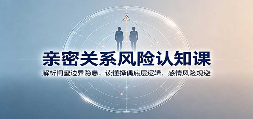 亲密关系风险认知课：解析闺蜜边界隐患，读懂择偶底层逻辑，感情风险规避-轻创星球网