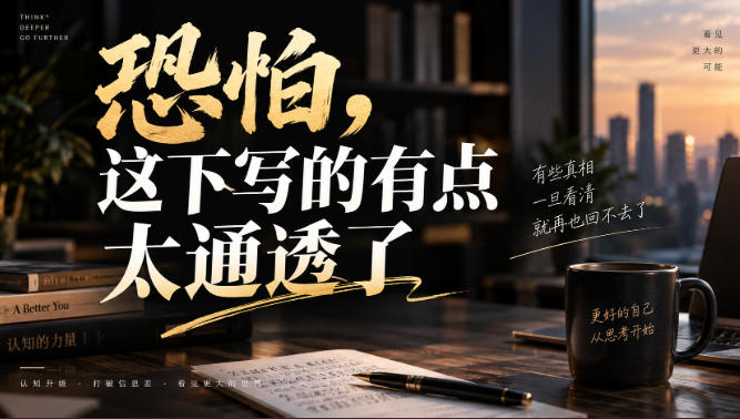 灏泽叔最新付费文章：恐怕，这下写的有点太通透了-轻创星球网