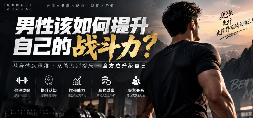 付费文章：男性该如何提升自己的战斗力？-轻创星球网