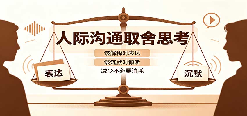 人际沟通取舍思考：分清解释与沉默边界，拿捏职场生活沟通分寸减少情绪内耗-轻创星球网