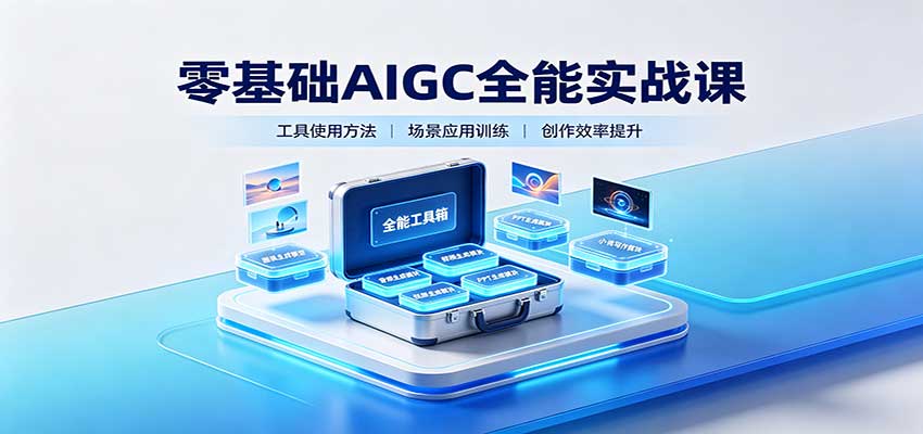 零基础AIGC全能实战课：覆盖绘画、影音、PPT、小说多场景AI创作-轻创星球网