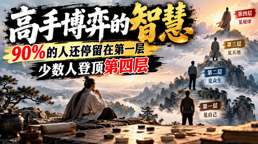 付费文章：高手博弈的智慧，90%的人还停留在第一层，少数人登顶第四层-轻创星球网