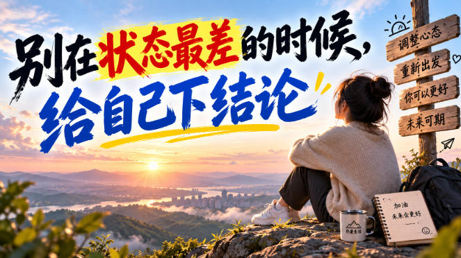 某公众号付费文章：别在状态最差的时候，给自己下结论-轻创星球网