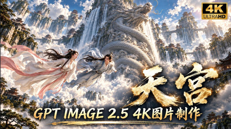 GPT Image 2.5实测！4K到底多清楚？皮肤、手指、修图与天宫场景全面测试-轻创星球网